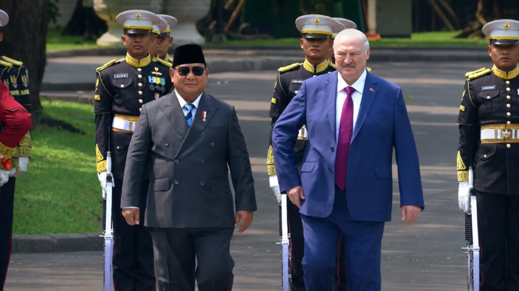 Istana, Presiden Prabowo Subianto menyambut langsung Presiden Belarus Alexander Lukashenko di Istana Merdeka Dok. Seputarmedia.id/Anas Ibrahim